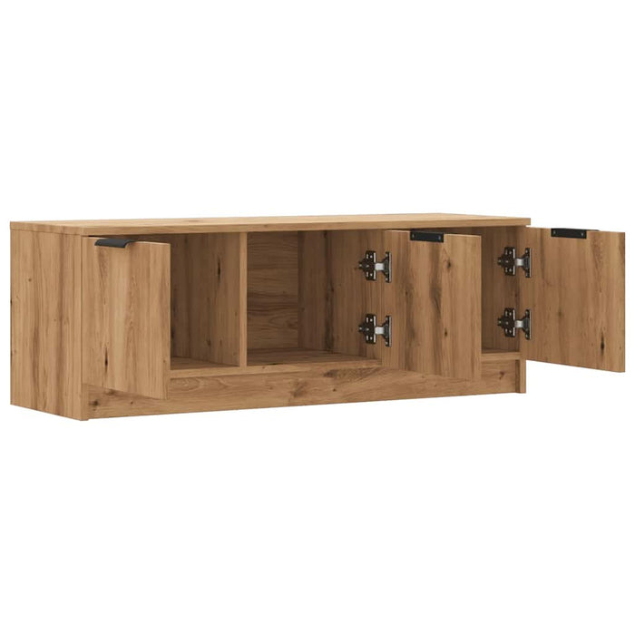 Comodă TV,stejar artizanal 102x35x36,5 cm, lemn prelucrat - WALTI WALTI