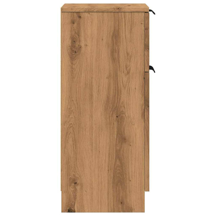 Dulapuri, 2 buc., stejar artizanal, 30x30x70 cm, lemn compozit - WALTI WALTI