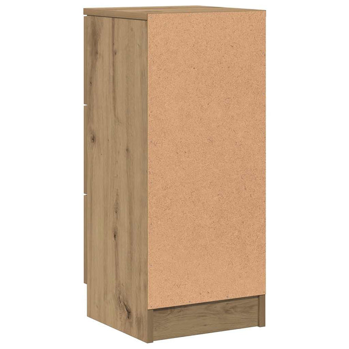 Dulapuri, 2 buc., stejar artizanal, 30x30x70 cm, lemn compozit - WALTI WALTI
