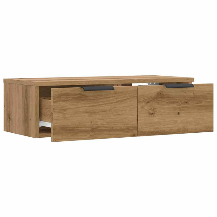 Dulap de perete, stejar artizanal, 68x30x20 cm, lemn prelucrat - WALTI WALTI