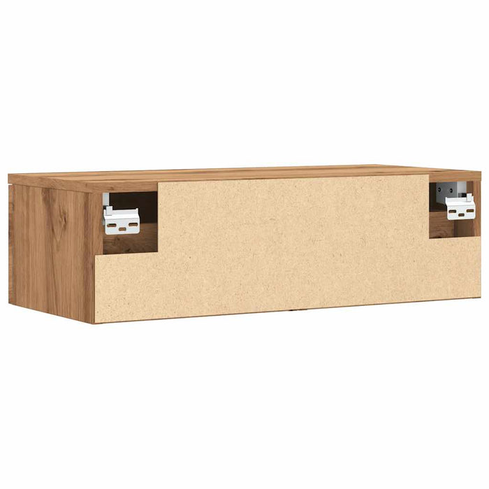 Dulap de perete, stejar artizanal, 68x30x20 cm, lemn prelucrat - WALTI WALTI