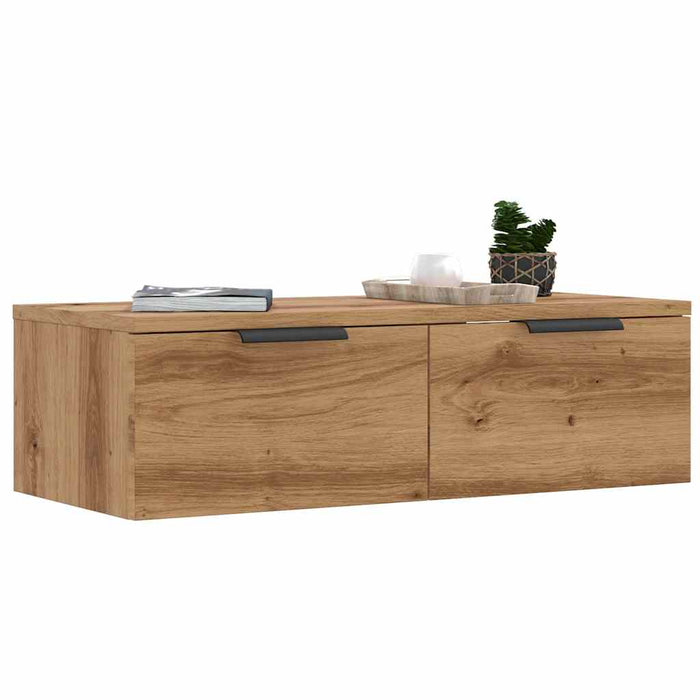 Dulap de perete, stejar artizanal, 68x30x20 cm, lemn prelucrat - WALTI WALTI