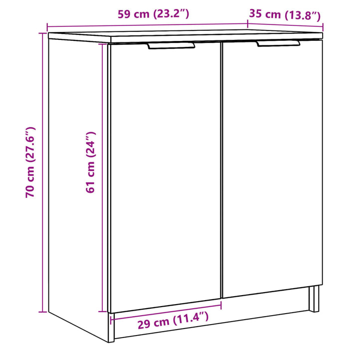 Pantofar, lemn vechi, 59x35x70 cm, lemn prelucrat - WALTI WALTI