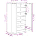 Pantofar, lemn vechi, 59x35x100,5 cm, lemn prelucrat - WALTI WALTI