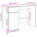 Birou, lemn vechi, 100x50x75 cm, lemn prelucrat - WALTI WALTI