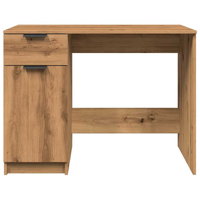 Birou, stejar artizanal, 100x50x75 cm, lemn prelucrat - WALTI WALTI