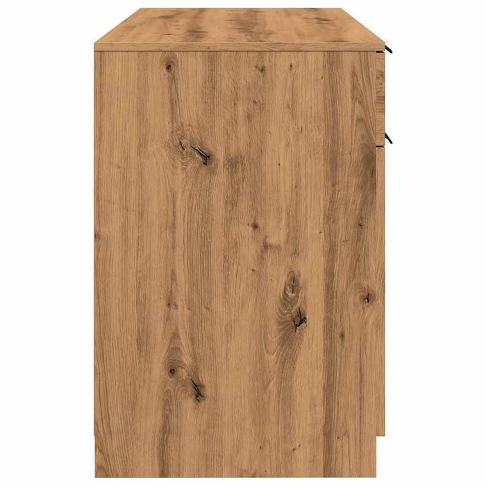 Birou, stejar artizanal, 100x50x75 cm, lemn prelucrat - WALTI WALTI