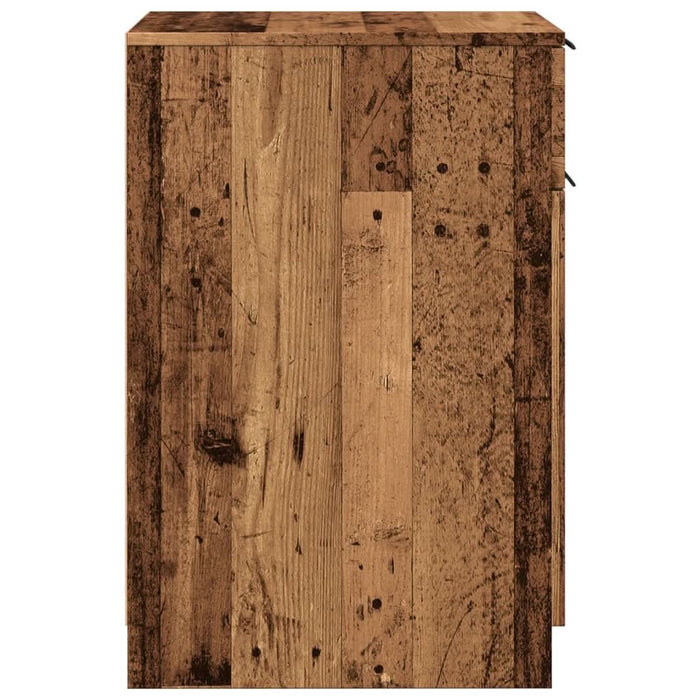 Dulap de birou, lemn învechit, 33x50x75 cm, lemn prelucrat - WALTI WALTI