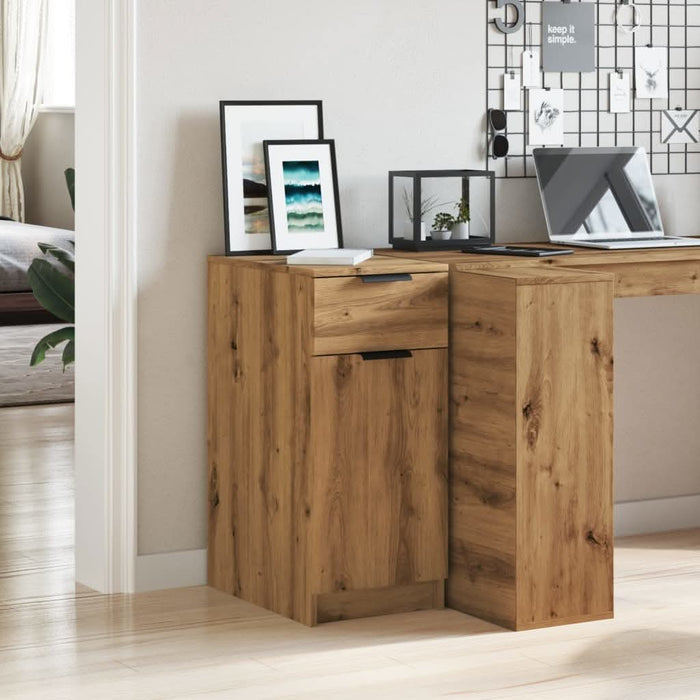 Dulap de birou, stejar artizanal, 33x50x75 cm lemn prelucrat - WALTI WALTI