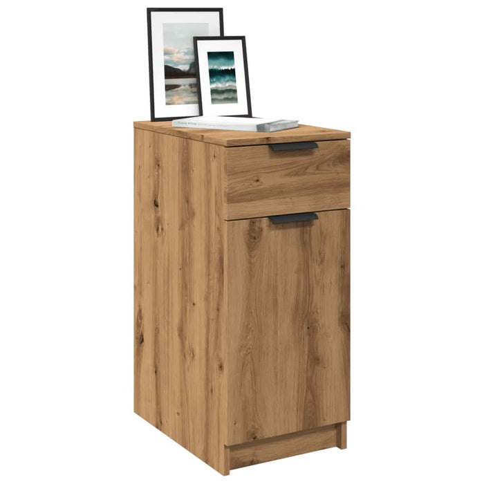 Dulap de birou, stejar artizanal, 33x50x75 cm lemn prelucrat - WALTI WALTI