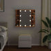 Dulap cu oglindă și LED, lemn vechi, 70x16,5x60 cm - WALTI WALTI