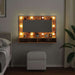 Dulap cu oglindă și LED, lemn vechi, 90x31,5x62 cm - WALTI WALTI