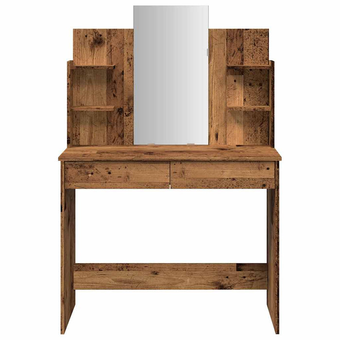 Masa de toaleta cu oglinda lemn vechi 96x39x142 cm - WALTI WALTI