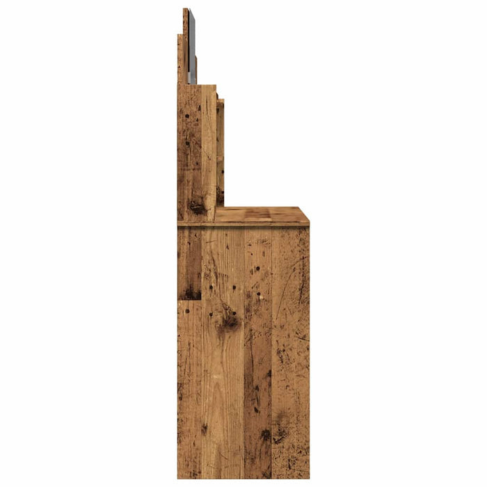 Masa de toaleta cu oglinda lemn vechi 96x39x142 cm - WALTI WALTI