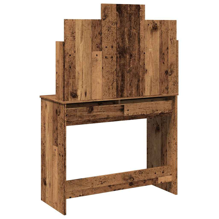 Masa de toaleta cu oglinda lemn vechi 96x39x142 cm - WALTI WALTI
