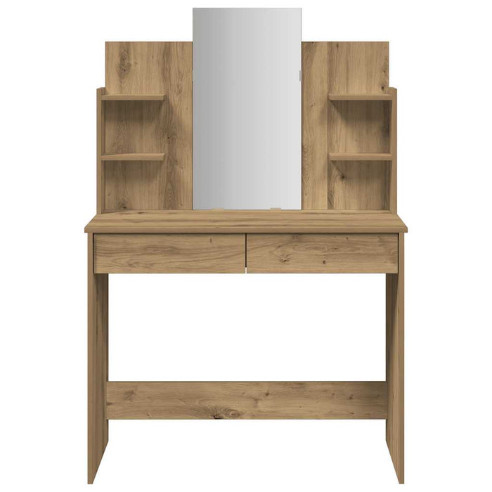 Masa de toaleta cu oglinda Artisan Stejar 96x39x142 cm - WALTI WALTI