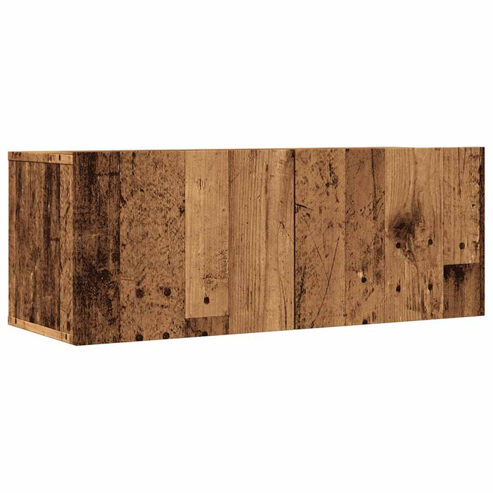 Comodă TV de perete, 2 buc. lemn vechi, 80x30x30 cm - WALTI WALTI