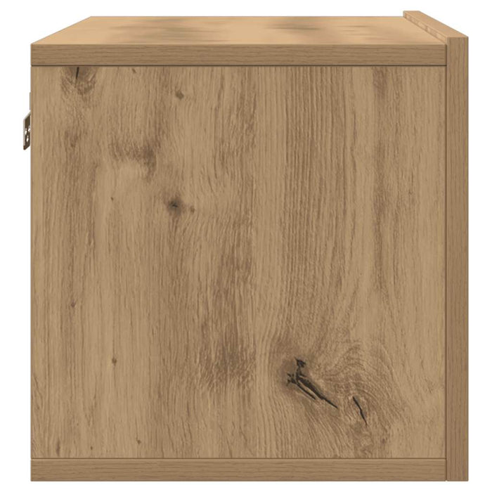 Comodă TV de perete, 2 buc. stejar artizanal, 80x30x30 cm - WALTI WALTI