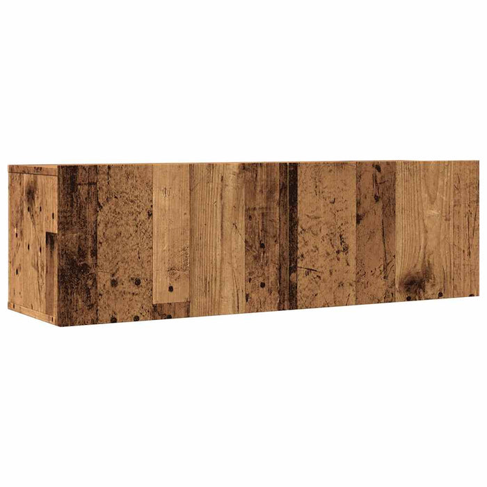Comodă TV de perete, 2 buc. lemn vechi, 100x30x30 cm - WALTI WALTI