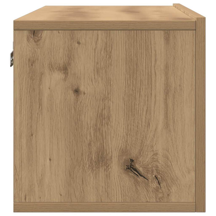 Comodă TV de perete, 2 buc. stejar artizanal, 100x30x30 cm - WALTI WALTI