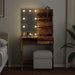 Masa de toaleta cu LED lemn vechi 74,5x40x141 cm - WALTI WALTI