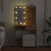 Masa de toaleta cu LED Artisan Stejar 74,5x40x141 cm - WALTI WALTI