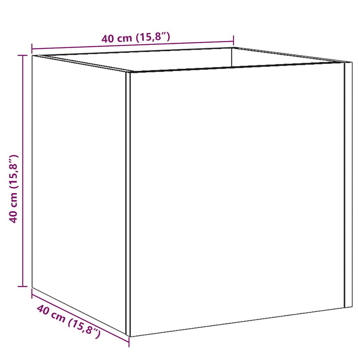 Cutie de jardiniera din lemn vechi 40x40x40 cm lemn prelucrat - WALTI WALTI