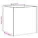 Cutie de jardiniera Stejar Artizanal 40x40x40 cm Lemn prelucrat - WALTI WALTI