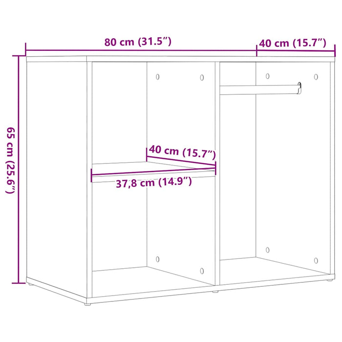 Dulap de toaletă din lemn vechi 80x40x65 cm din lemn prelucrat - WALTI WALTI