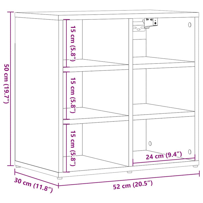 Dulapuri Pantofi 2 buc Stejar Artizanal 52x30x50 cm - WALTI WALTI