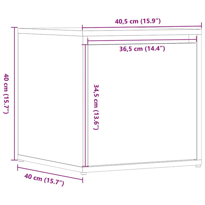 Cutie Sertar Lemn Vechi 40,5x40x40 cm Lemn prelucrat WALTI