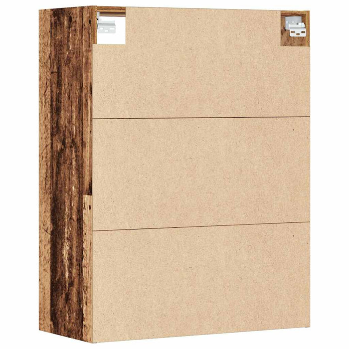 Dulap de perete suspendat, lemn vechi, 69,5x32,5x90 cm - WALTI WALTI