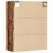 Dulap de perete suspendat, lemn vechi, 69,5x32,5x90 cm - WALTI WALTI
