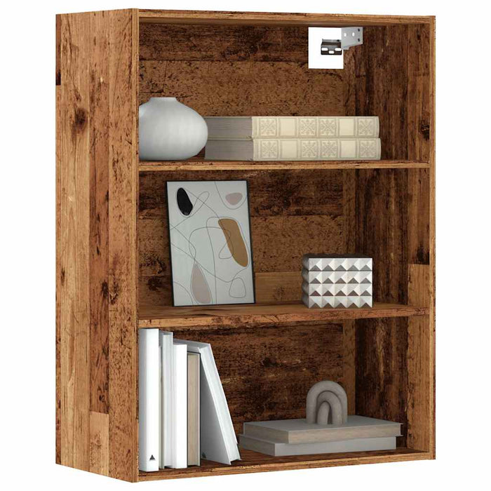 Dulap de perete suspendat, lemn vechi, 69,5x32,5x90 cm - WALTI WALTI