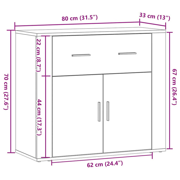 Dulap, lemn vechi, 80x33x70 cm, lemn prelucrat - WALTI WALTI