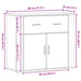 Dulap, stejar artizanal, 80x33x70 cm, lemn prelucrat - WALTI WALTI