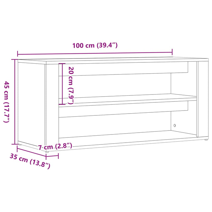 Banchetă pantofar stejar artizanal 100x35x45 cm, lemn prelucrat - WALTI WALTI