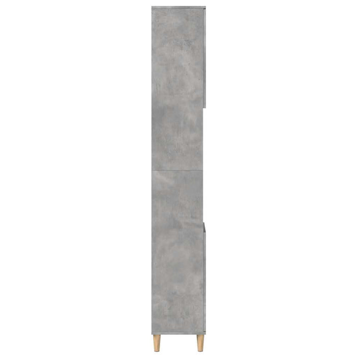 Dulap de baie, gri beton, 30x30x190 cm, lemn prelucrat - WALTI WALTI
