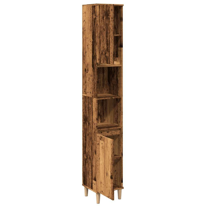 Dulap de baie, lemn vechi, 30x30x190 cm, lemn prelucrat - WALTI WALTI
