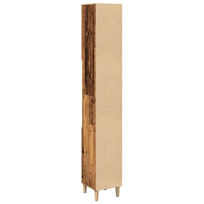 Dulap de baie, lemn vechi, 30x30x190 cm, lemn prelucrat - WALTI WALTI