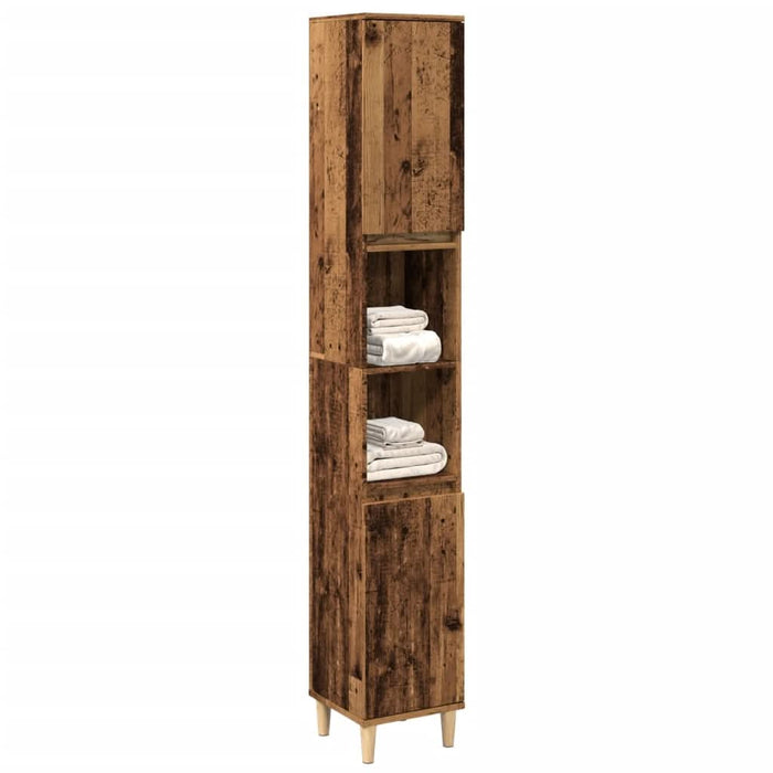Dulap de baie, lemn vechi, 30x30x190 cm, lemn prelucrat - WALTI WALTI