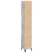 Dulap de baie, gri beton, 30x30x190 cm, lemn prelucrat - WALTI WALTI