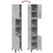 Dulap de baie, gri beton, 30x30x190 cm, lemn prelucrat - WALTI WALTI