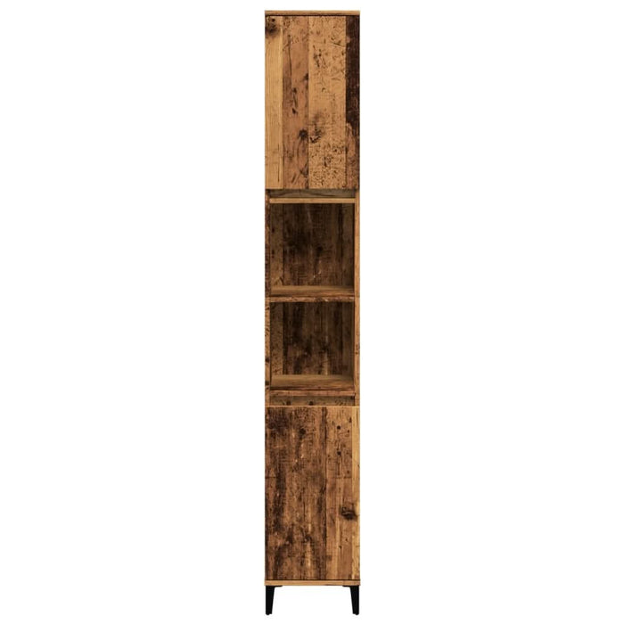 Dulap de baie, lemn vechi, 30x30x190 cm, lemn prelucrat - WALTI WALTI