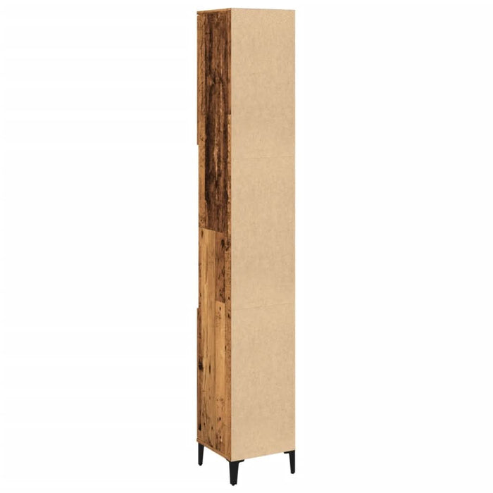 Dulap de baie, lemn vechi, 30x30x190 cm, lemn prelucrat - WALTI WALTI