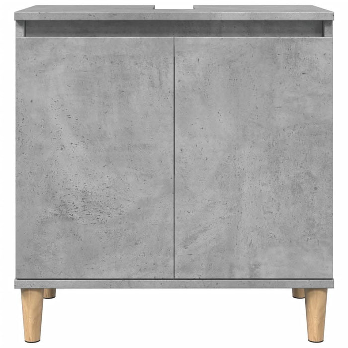 Dulap de chiuvetă, gri beton, 58x33x60 cm, lemn prelucrat - WALTI WALTI