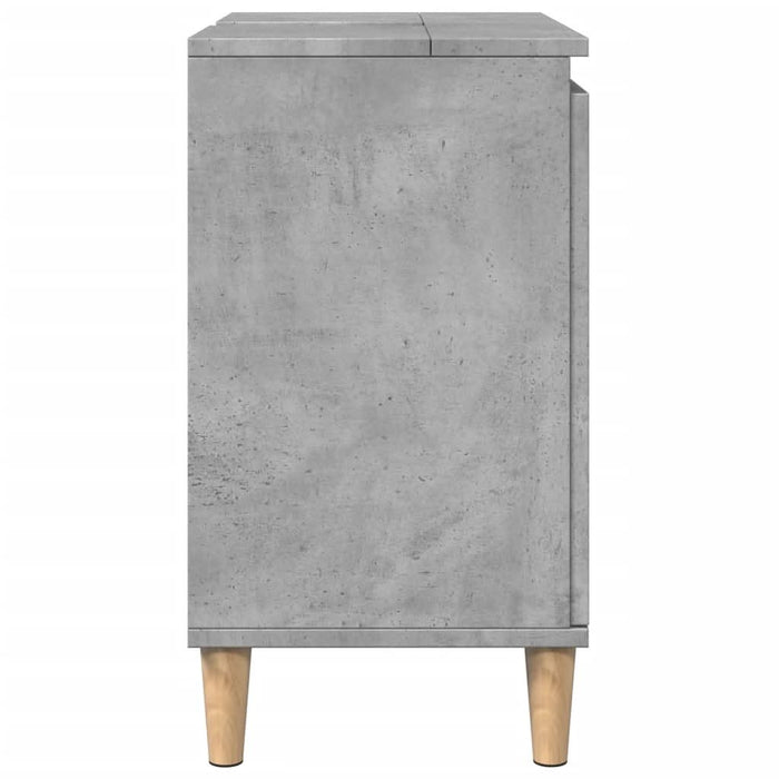 Dulap de chiuvetă, gri beton, 58x33x60 cm, lemn prelucrat - WALTI WALTI