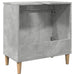 Dulap de chiuvetă, gri beton, 58x33x60 cm, lemn prelucrat - WALTI WALTI