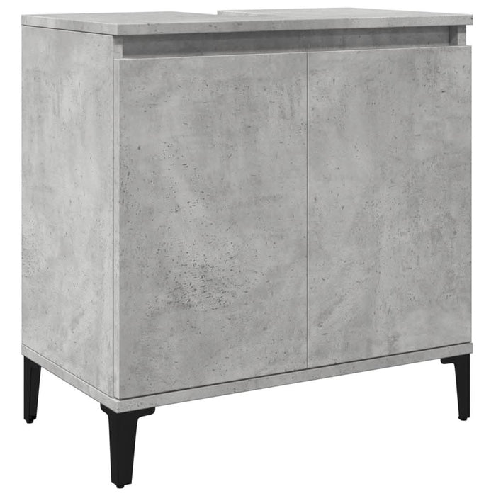 Dulap de chiuvetă, gri beton, 58x33x60 cm, lemn prelucrat - WALTI WALTI