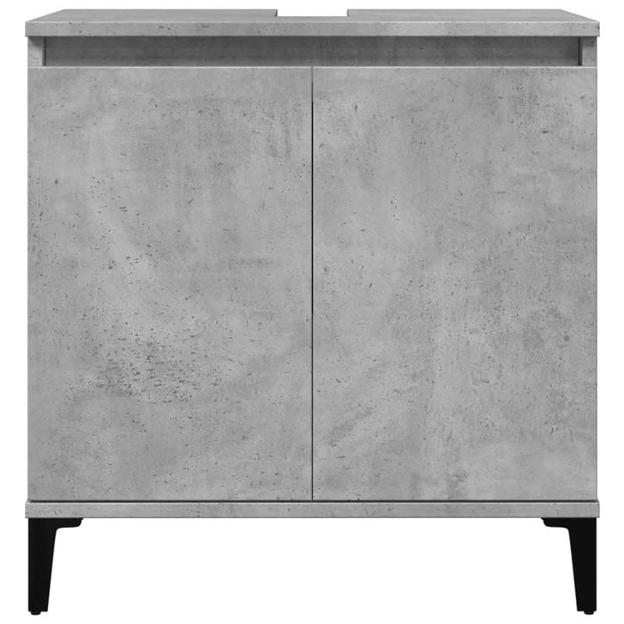 Dulap de chiuvetă, gri beton, 58x33x60 cm, lemn prelucrat - WALTI WALTI